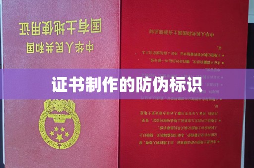 玉井证书制作的防伪标识