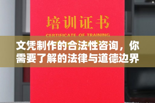 玉井文凭制作的合法性咨询，你需要了解的法律与道德边界