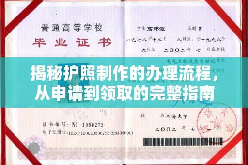 玉井揭秘护照制作的办理流程，从申请到领取的完整指南