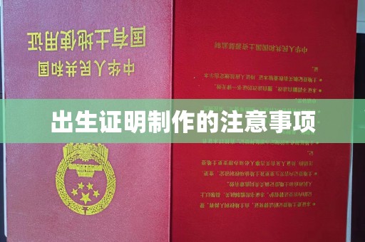 玉井出生证明制作的注意事项
