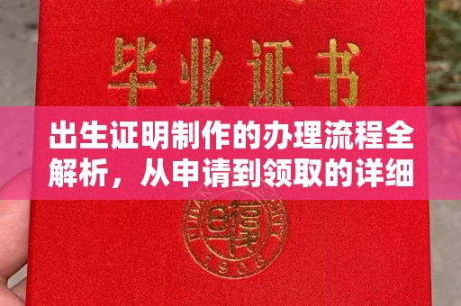玉井出生证明制作的办理流程全解析，从申请到领取的详细指南