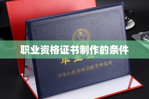 玉井职业资格证书制作的条件