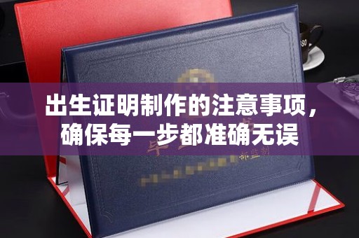 玉井出生证明制作的注意事项，确保每一步都准确无误
