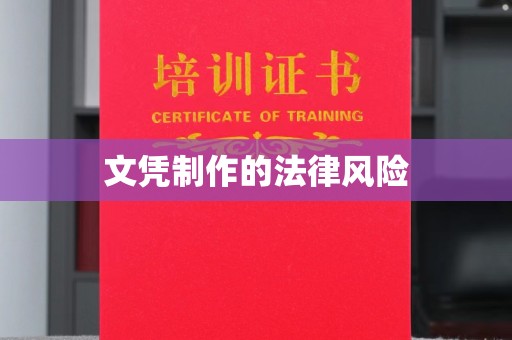 玉井文凭制作的法律风险